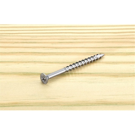 Tinkertools No.8 x 2 in. Star Flat Head Stainless Steel Deck Screws, 100PK TI3330754